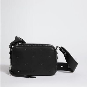Allsaints kathi leather fanny pack crossbody stud